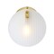 Designers Fountain Sky Fall 8 in. 1-Light Brushed Gold Wall Sconce Light with Etched Fluted Glass Shade for Bathrooms D311C-WS-BG - alternate 1